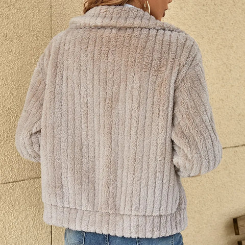 SVEVA | STYLISH PLUSH CARDIGAN