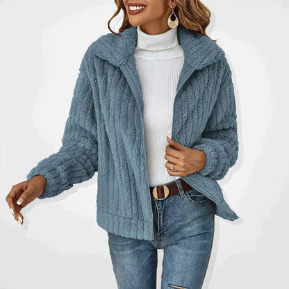 SVEVA | STYLISH PLUSH CARDIGAN