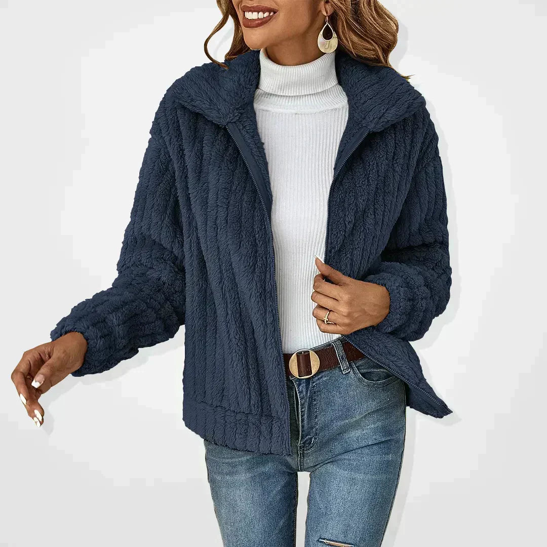 SVEVA | STYLISH PLUSH CARDIGAN