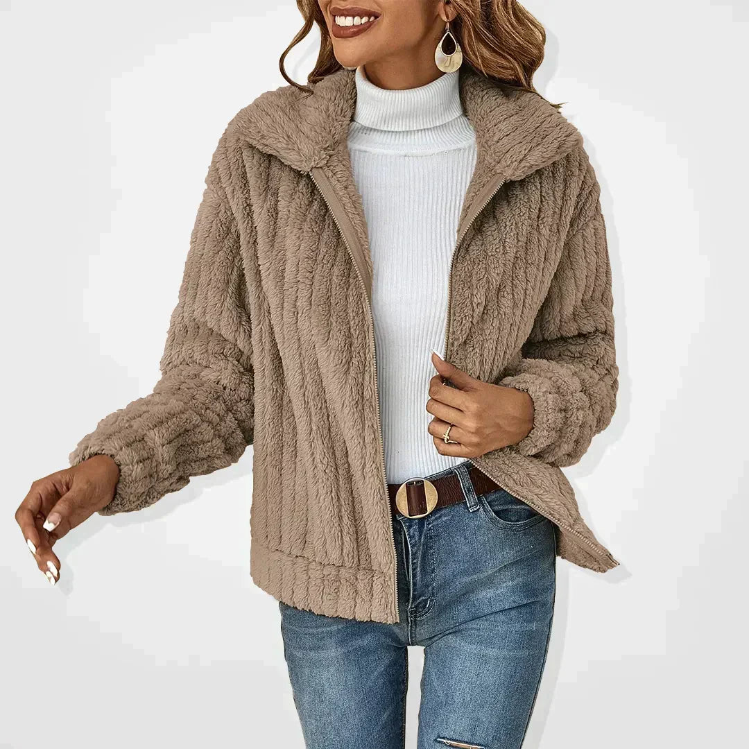 SVEVA | STYLISH PLUSH CARDIGAN