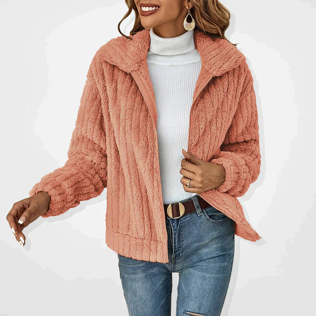 SVEVA | STYLISH PLUSH CARDIGAN