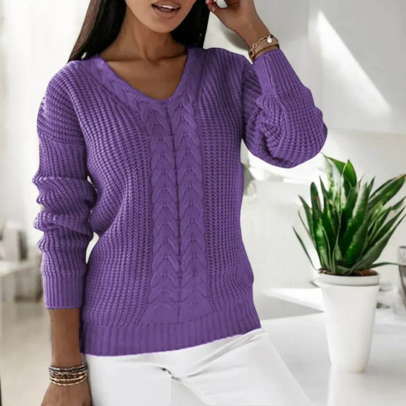 Serena - Cosy Knitted Sweater