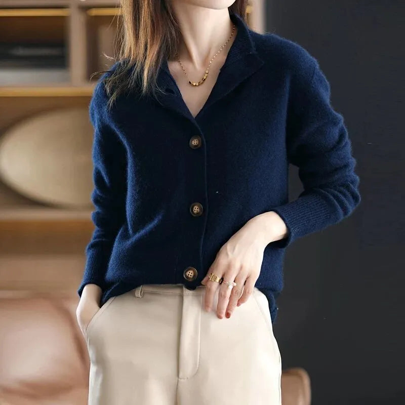 MFEDERICA | ORBID CARDIGAN WITH BUTTON CLOSURE