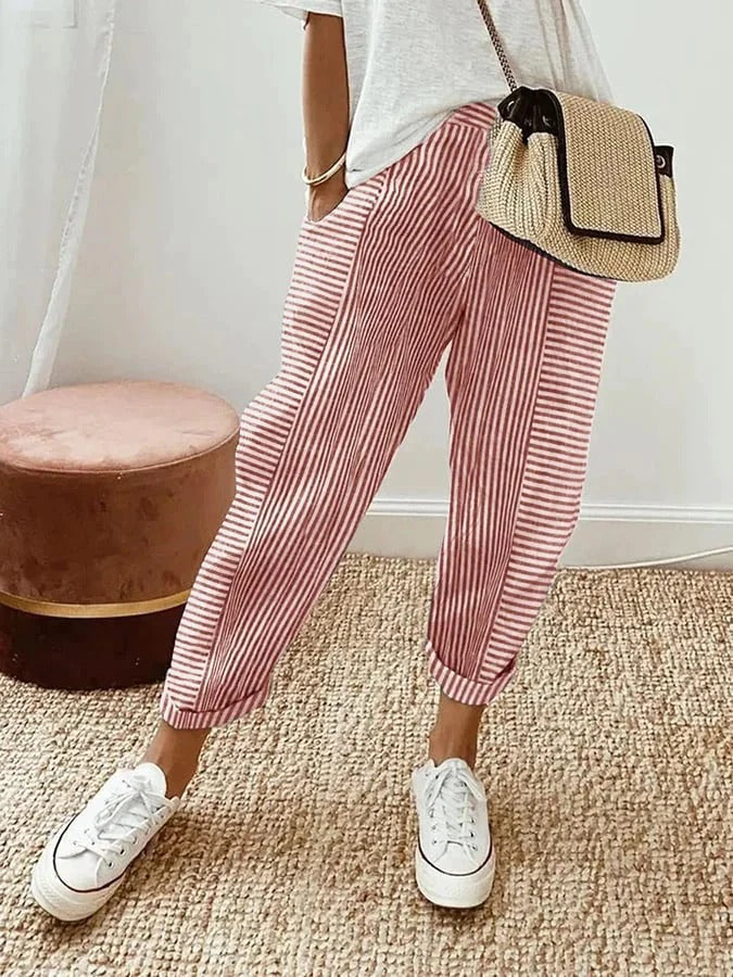 Erika | cotton striped Pant